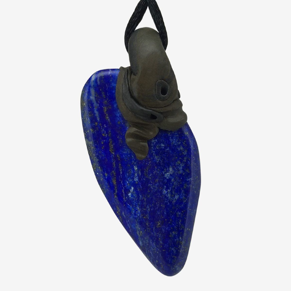Pietre preziose: Lapislazuli Steinanhänger mit Pyrit – Nuovo e nell'imballaggio originale da Meilen venduto da BYRD-Design 2