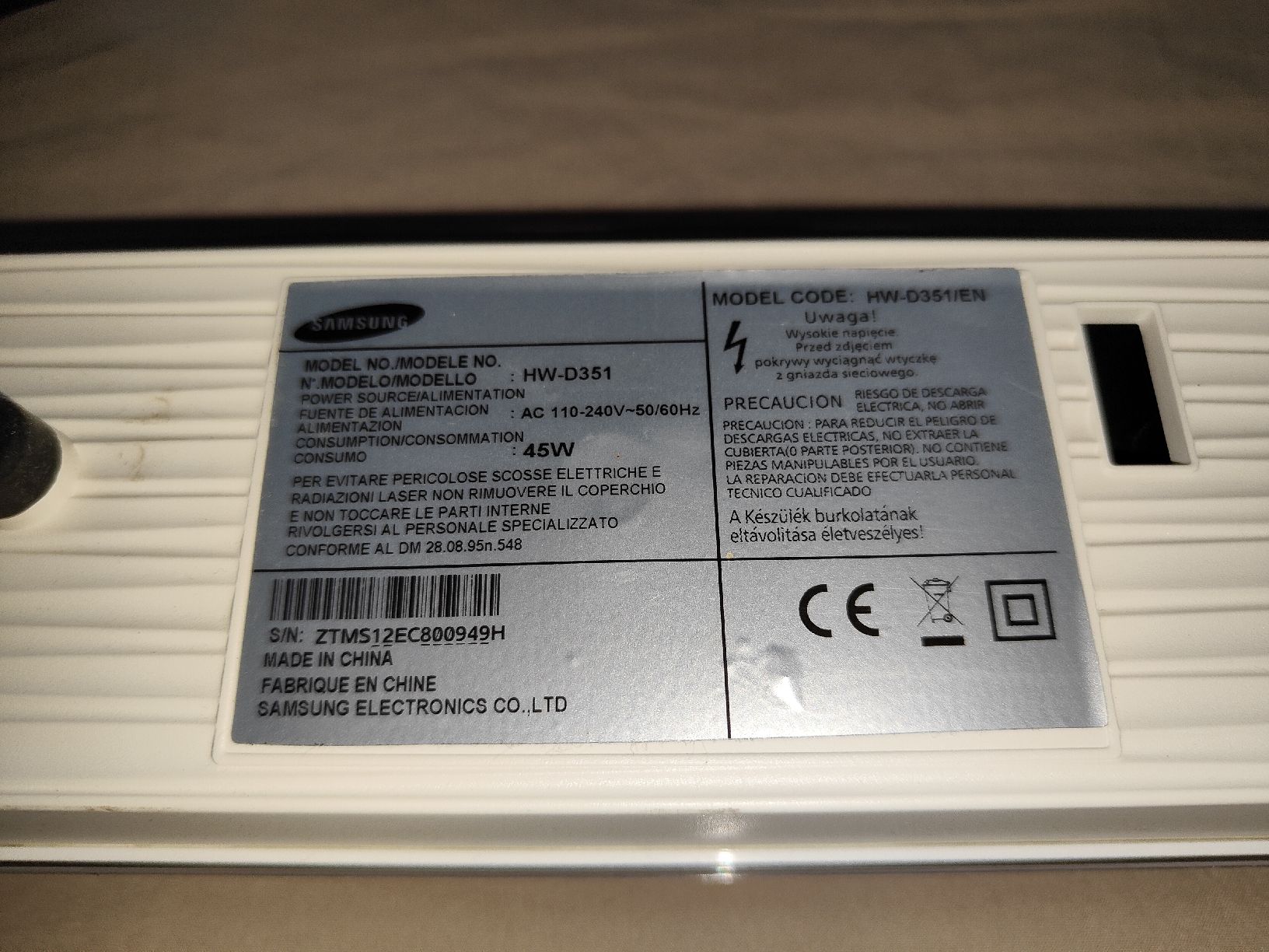 Samsung Casse acustiche: Barre de son clair et puissant ! – Usato da Pompaples venduto da minifigureCH 2