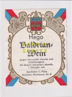 Etikette - Hego (Baldrian-Wein) /bd