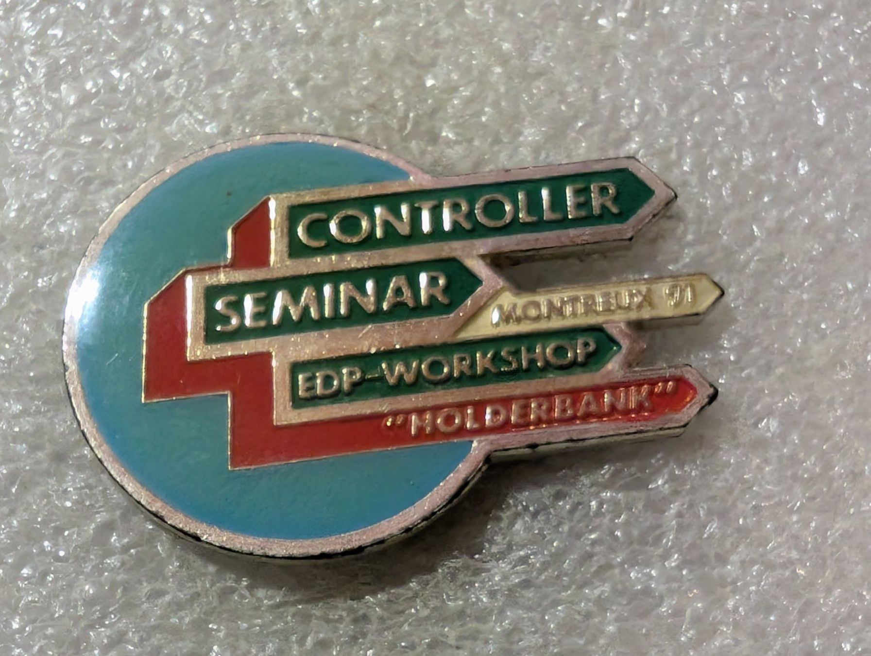 Placchette & Badge: Ansteckpin 138: Controller Seminar Montreaux – Usato da Oppligen venduto da Pin-Fall-Shop