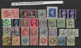 Lot Perfin Grossbritannien