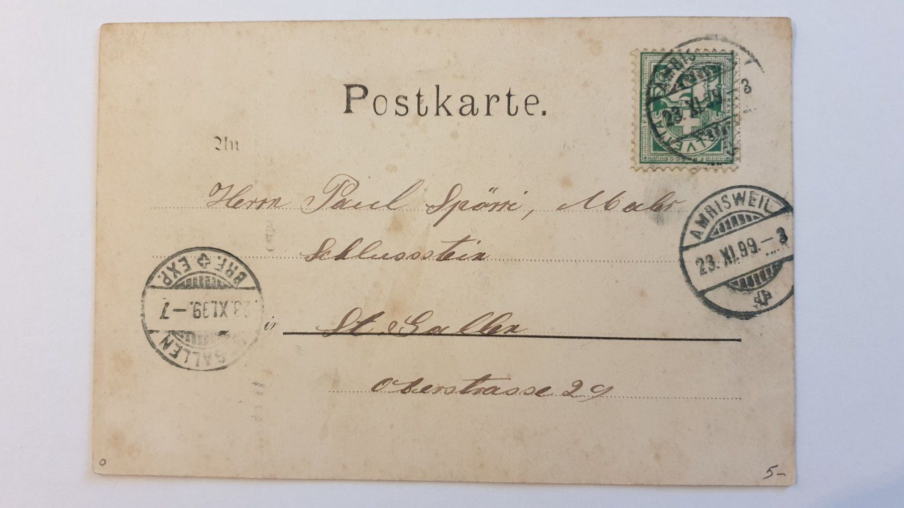 Cartoline postali: Augsburg Rathaus. Deutschland. 1899. – Usato da Goldach venduto da armando_r 1
