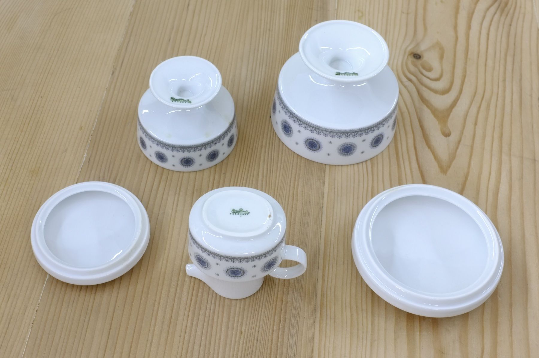 Rosenthal Set di piatti: Milch, Zucker, Rosenthal Composition, Eisblume, T. Wirkkala – Usato da Basel venduto da si-belle 5
