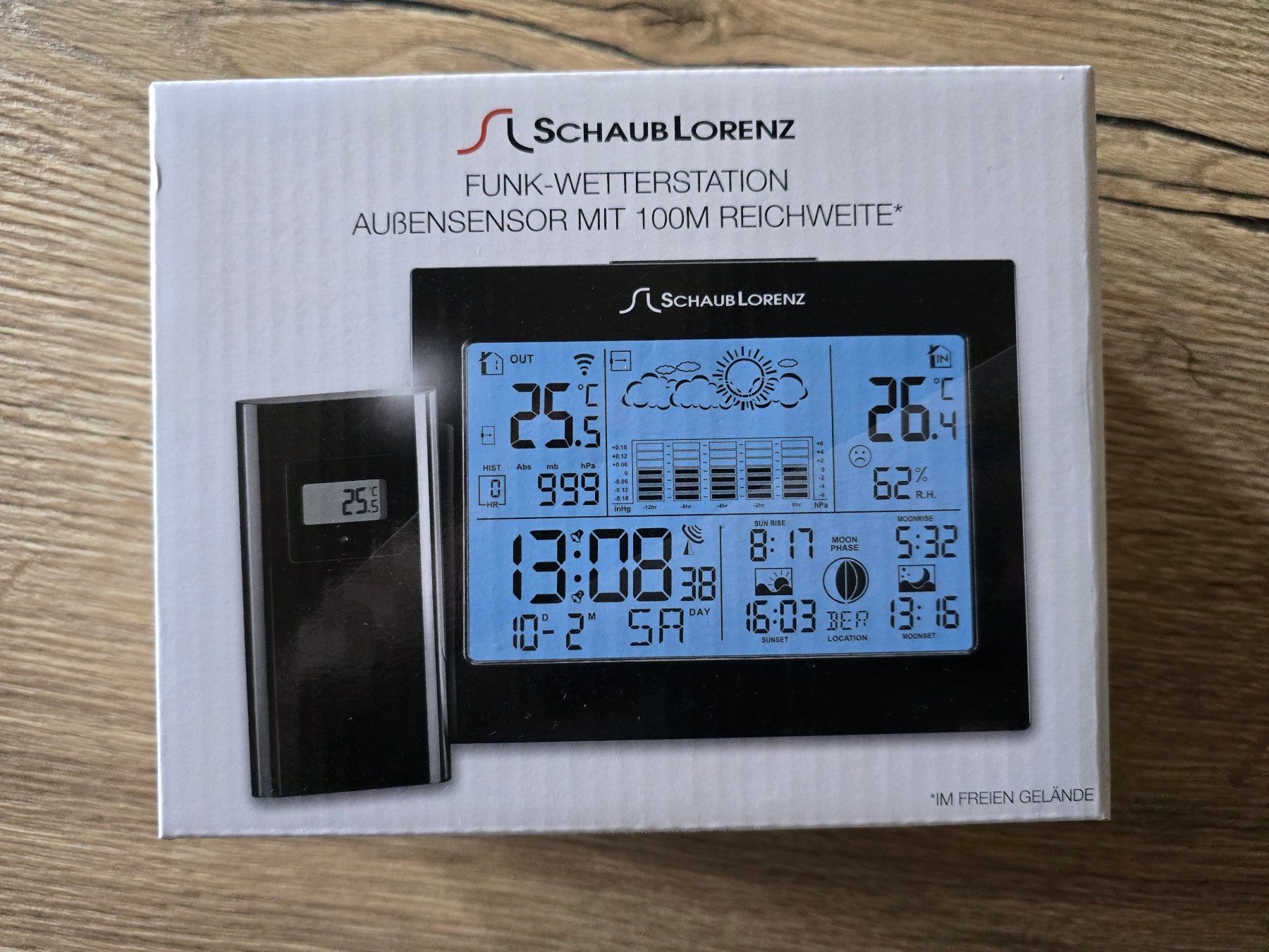 Autres articles pour la maison: Funk-Wetterstation inkl. Aussensensor – Neuf avec emballage d'origine à Walzenhausen par spark20
