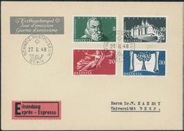 1948 - Bundesstaat - Ersttagsbrief FDC ET - Haerry