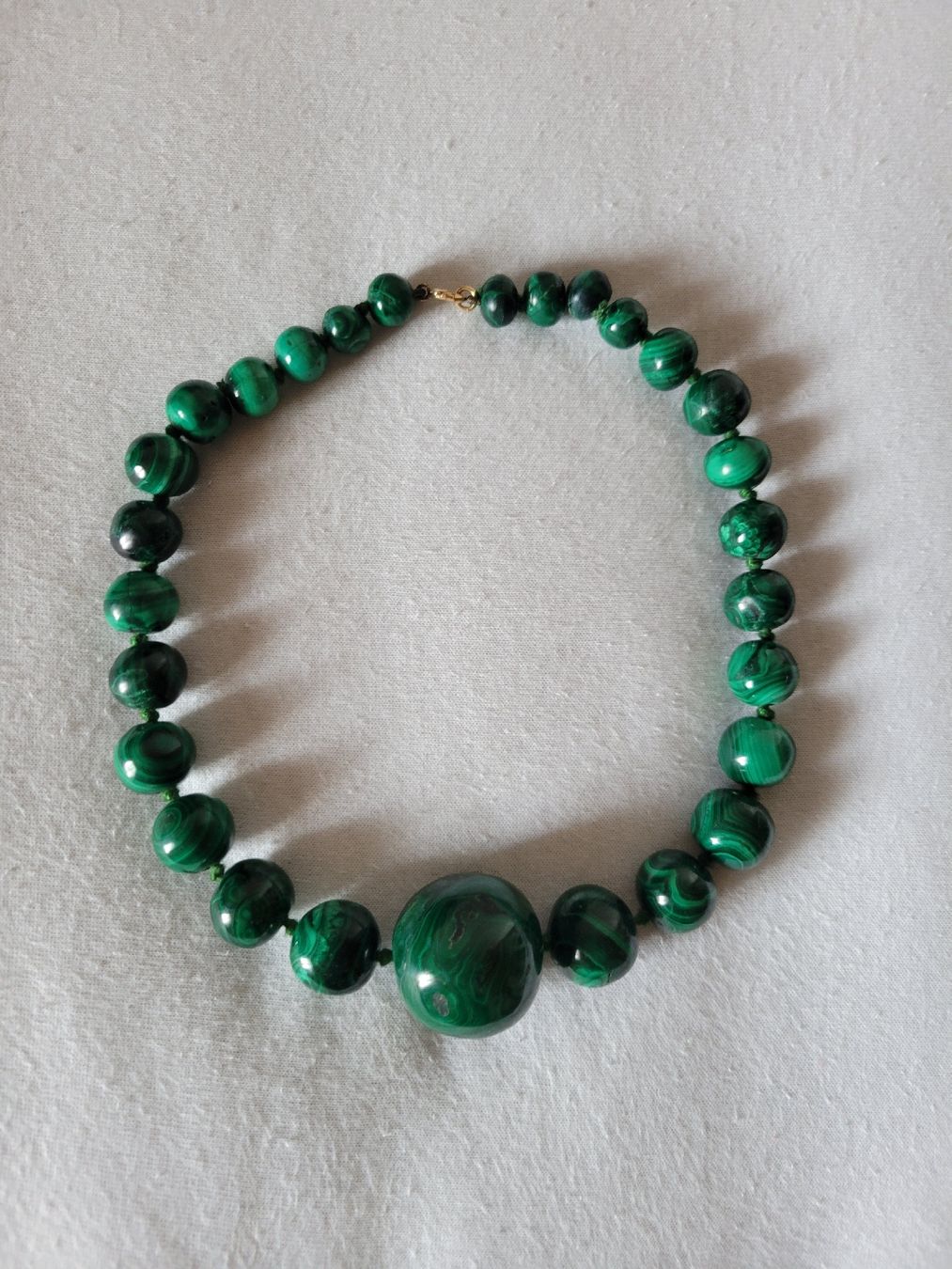 Catenine: Collier Vintage Massiv Malachit 38 cm – Usato da Bernex venduto da Dariafr