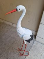 Blech Storch (Metall) für im Garten oder in der Wohnung