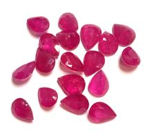 Lot 5 ct Rubis poire - CERTIFICAT 600.- Fr