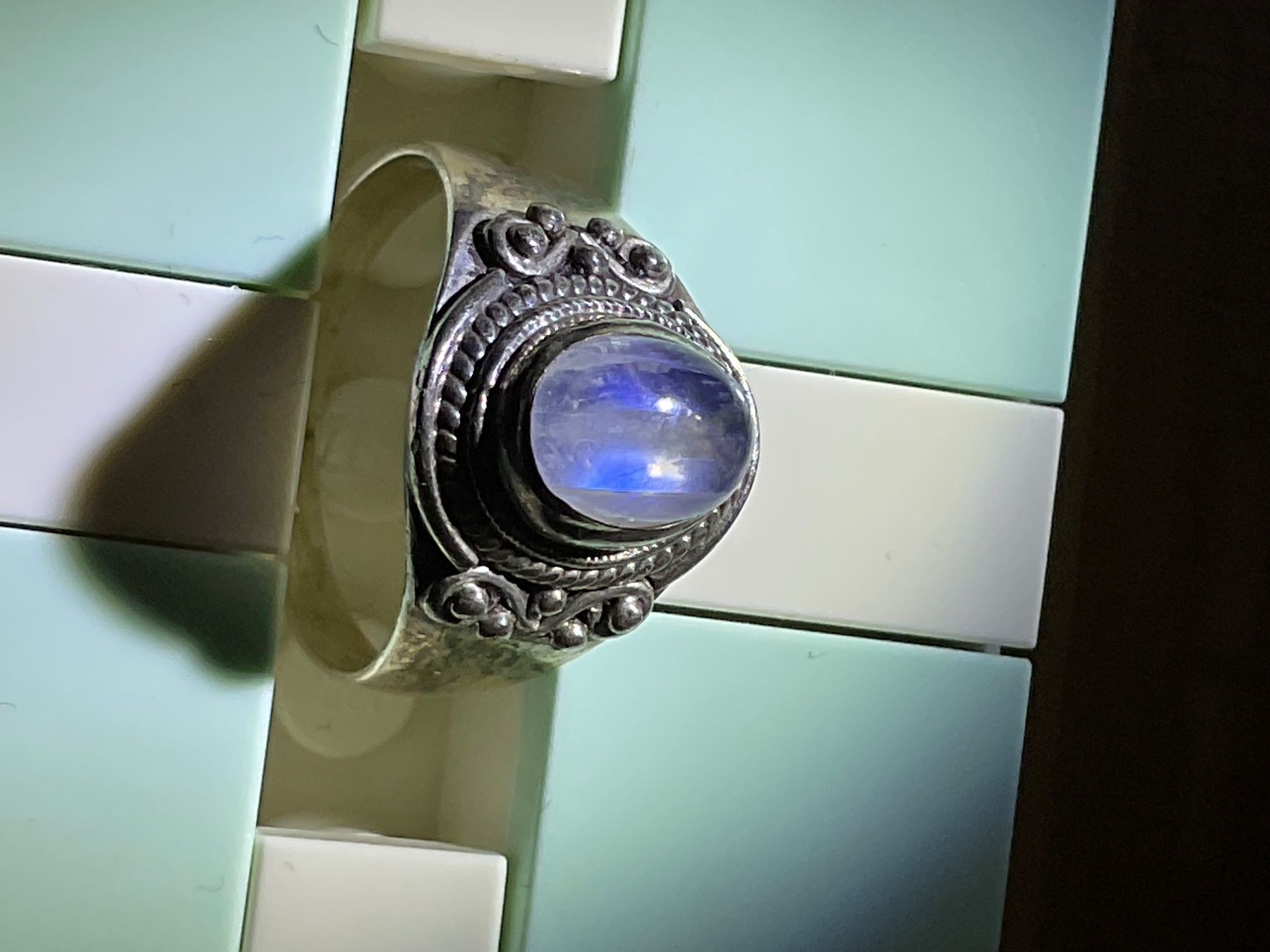 Ringe: Ring mit Labradorit / Gr. 50 – Gebraucht aus Rümlang von Sambas19 3