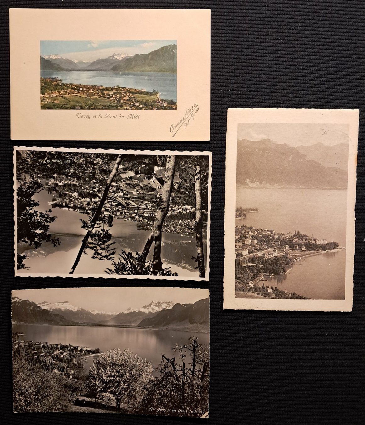 Cartoline postali: 4 CP VEVEY – Usato da Ponto Valentino venduto da giorgia06