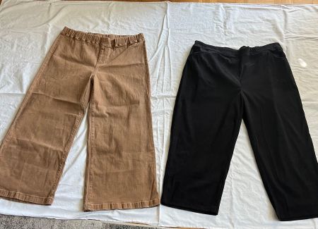 2 Damen Hosen XXL schwarz braun neuwertig