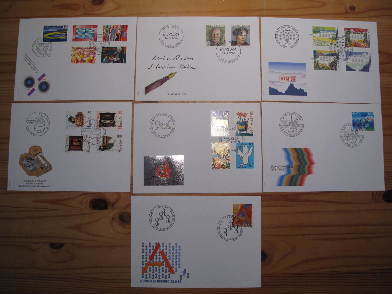 Alle Briefmarken: Schweiz FDC 1996 – Gebraucht aus Wil SG von fva01