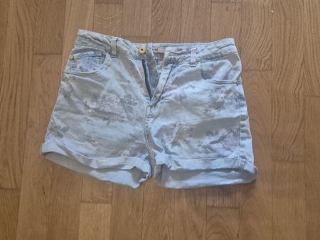 Bershka Floral Denim Shorts - Size 36