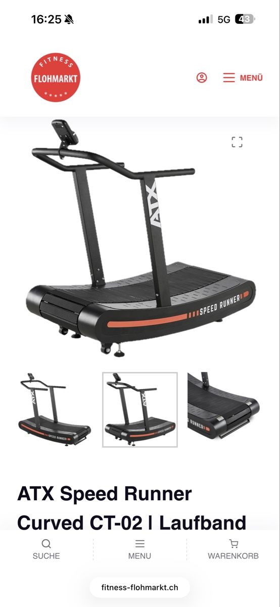 ATX Hometrainer: ATX Speed Runner Curved CT-02 | Laufband – Nuovo (secondo la descrizione) da Biel/Bienne venduto da valerK 2