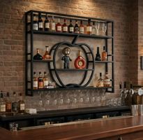 Weinregal / Bar Regal aus Metall