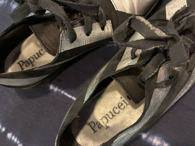 Scarpe da donna: PAPUCEI Schnürschuh, 37, silber/schwarz, Leder – Usato da Pfäffikon ZH venduto da fingerprints 1
