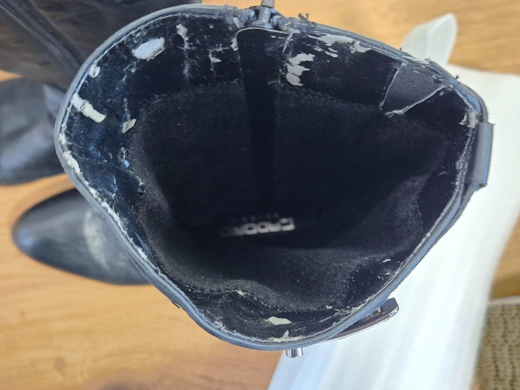 Scarpe da donna: Elegante Lederstiefel, Grösse 35, schwarz – Usato da Vallon venduto da Penny31 2