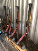 4 Zahnstangen-Wagenheber / Achsheber fahrbar mit Kurbel