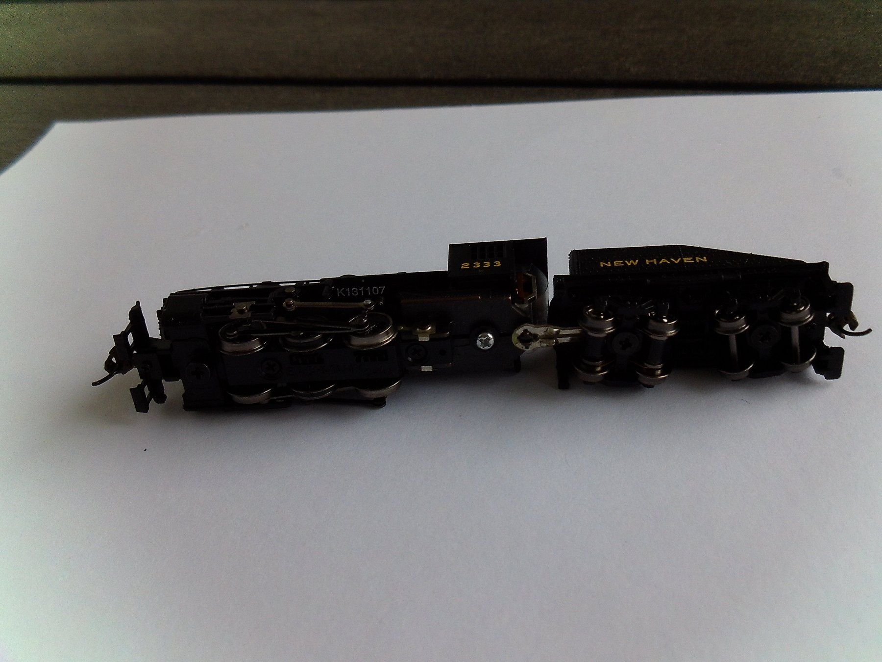 Spectrum Modellini di ferrovie: Bachmann US Dampflok New haven Spur N – Difettoso da Mönchaltorf venduto da Moni014 5