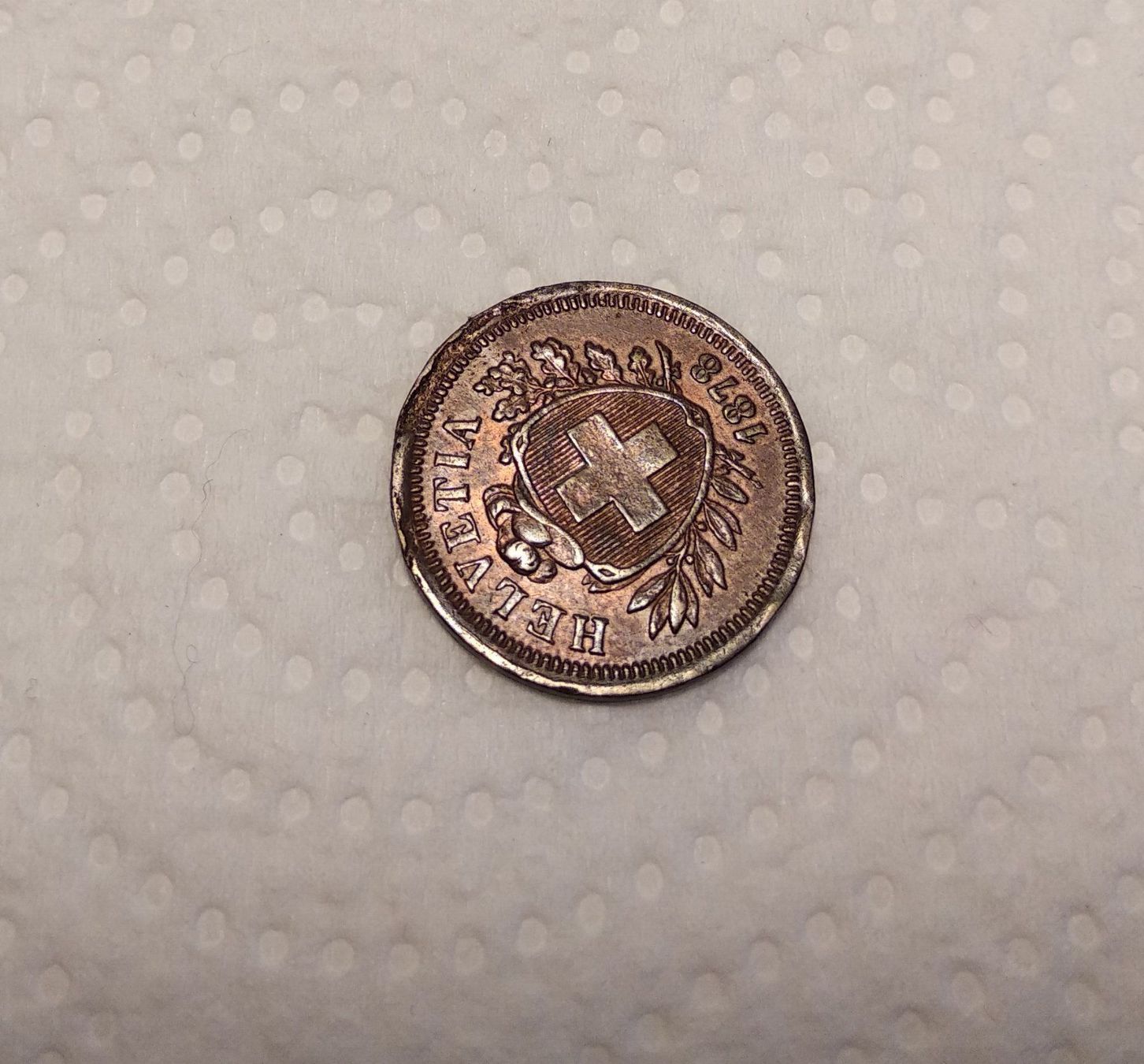 Tutti le monete: 1 Rappen 1878 – Usato da Nyon venduto da AlexKey71 1