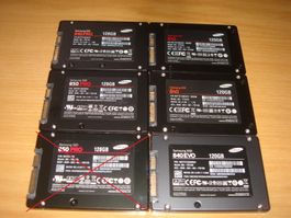 1 stück 120/128gb ssd. Getestet.Samsung
