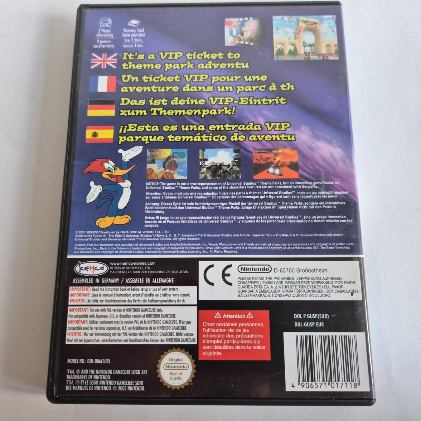 Nintendo Spiele: Universal Studios Theme Park Adventure - GC – Gebraucht aus Zürich von Mephisto87 1