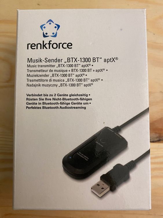 Renkforce BTX-1300 Bluetooth® Musik-Sender Bluetooth Version: 3.0