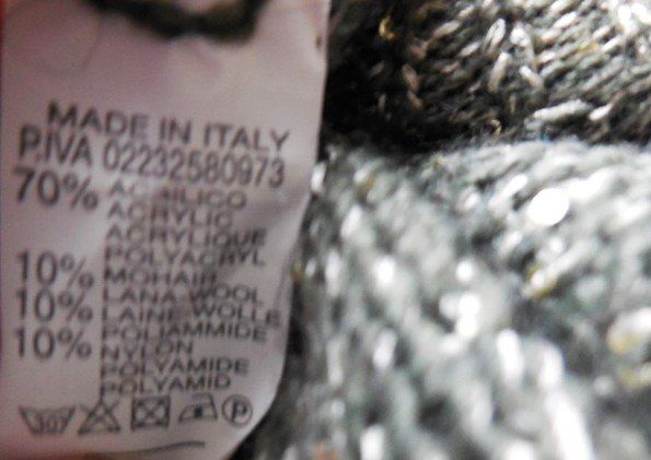 Maglioni & Felpe: Gr. 36 38  S M Pulli olive beige Minipailletten Materialmix – Usato da Basel venduto da FRAU.ZAUBER.MOND 2