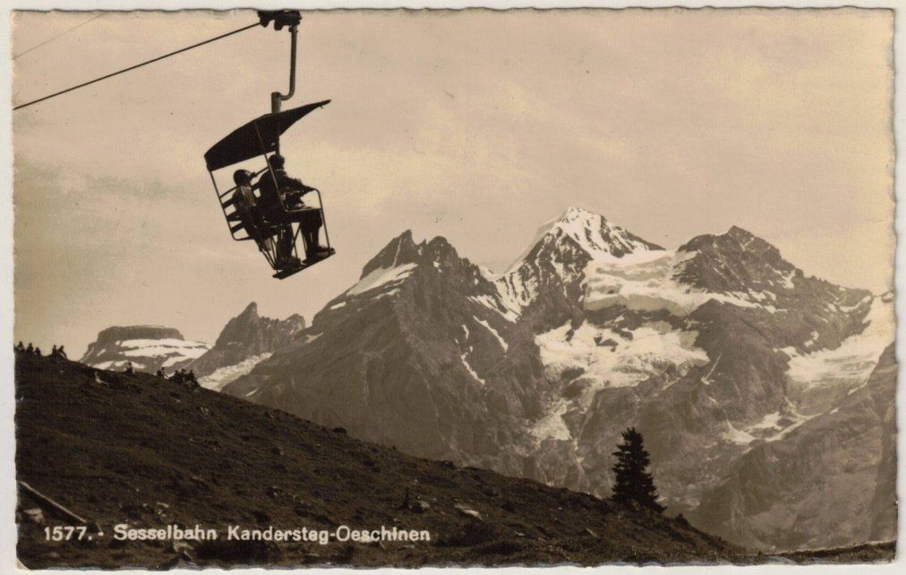 Cartoline postali: Kandersteg - Sessellift Oeschinen – Usato da Binningen venduto da Mountainrider