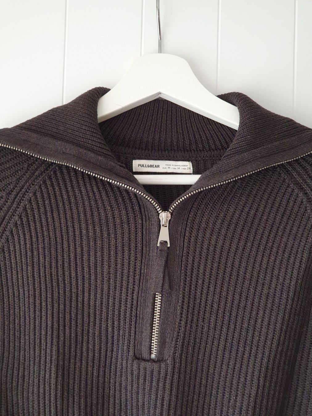 Pull&Bear Maglioni & Felpe: Strickpullover mit Reissverschluss Half-Zip grau S/M – Nuovo (secondo la descrizione) da Wetzikon ZH venduto da FundusFuchs 2