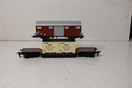 Güterwagen Roco HO/DC ohne OVP , 2 Stück