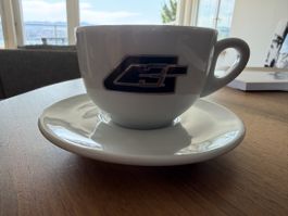6 Tassen LA MARZOCCO PERUGIA mit Teller neu