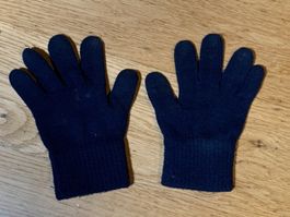 Strickhandschuhe dunkelblau für Kinder gebraucht