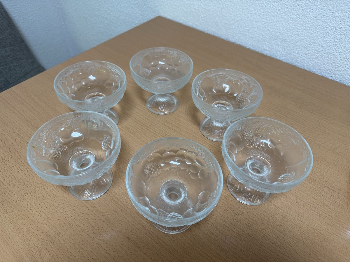 Bicchieri: 6er Set Dessertgläser Eisgläser mit Früchtemuster  – Usato da Küsnacht ZH venduto da IrischkaB 1