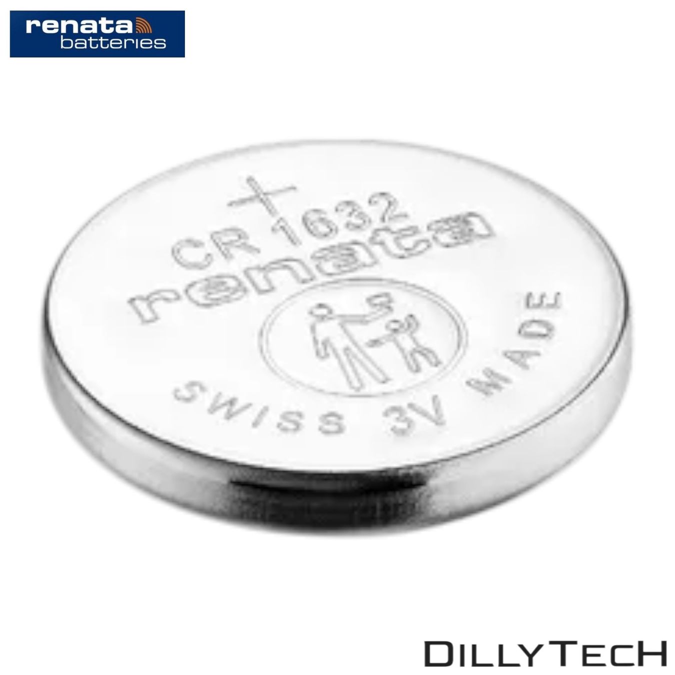 Akkus & Batterien: Renata CR1632 Lithium Knopfzellenbatterie - 1 Stk. – Neu und originalverpackt aus Meilen von DillyTecH 1