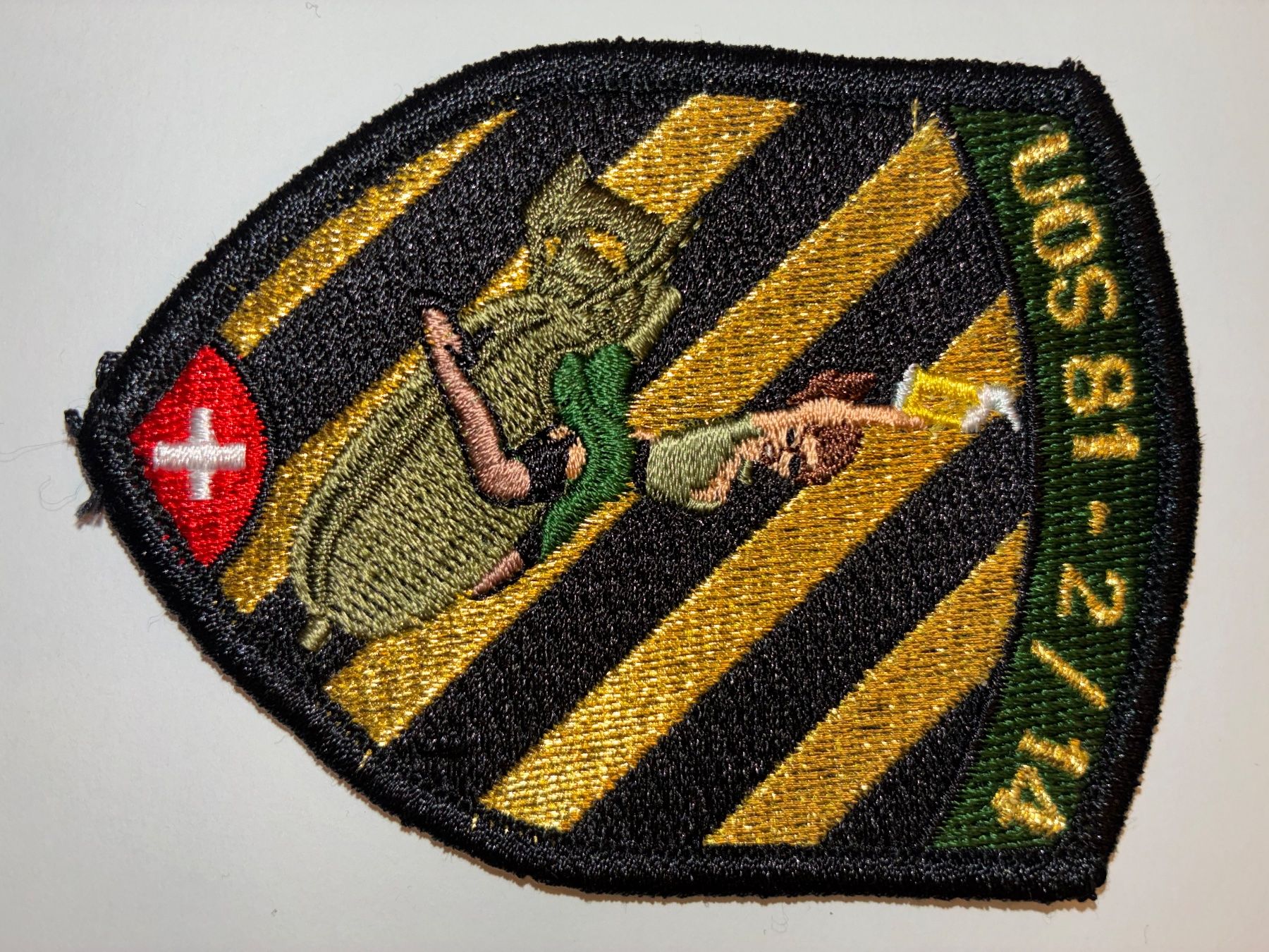 Schweizer Armee Patches: Badge UOS 81-2 / 14 – Gebraucht aus Oberiberg von stab