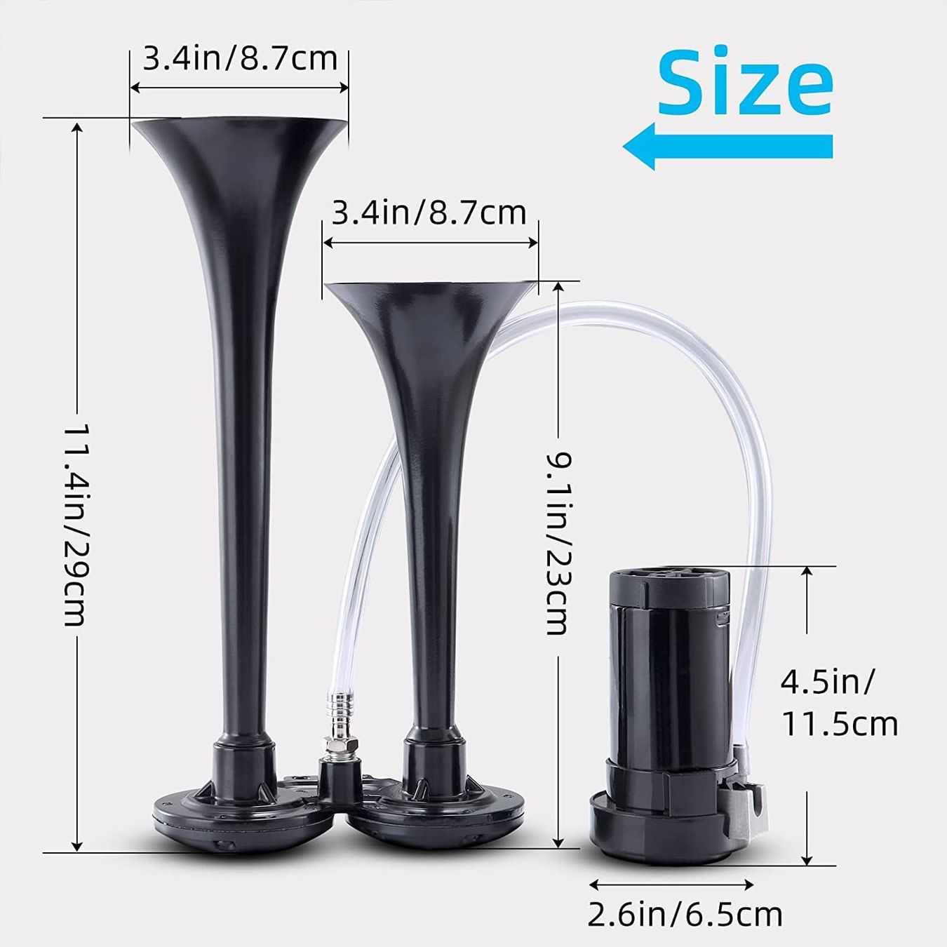 Kompressoren: 120 dB Trompete Air Horn mit Kompressor – Neu (gemäss Beschreibung) aus Thun von onlino 3