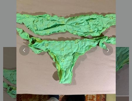 Bikini brand tezuk size S fascia e brasiliana TU color lime 