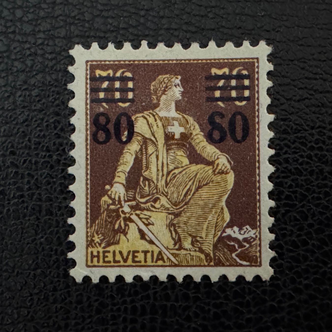 Alle Briefmarken: Freimarken, 2 Abarten, ungebraucht – Gebraucht aus Stallikon von HILDECH1 2