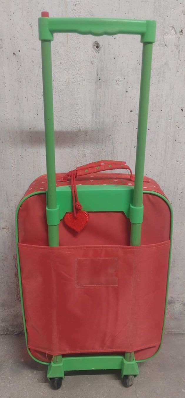 Valigie: Kinderkoffer Igel Motiv rot mit Rollen – Usato da Basel venduto da Sinibini86 1
