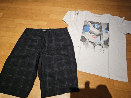 coole Shorts und passendes Shirt gr.s und m