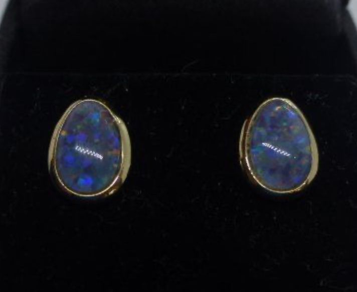 Boucles d'oreille: OPAL Ohrstecker 14kt Gold – D'occasion à Affeltrangen par SteFio88