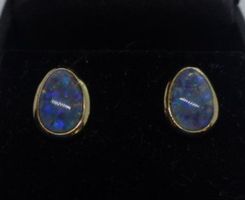 OPAL Ohrstecker 14kt Gold