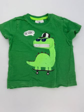 Shirt Gr. 80 Dino Skater "BE COOL!" von Topomini