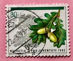 Nr.J 326 Stieleiche Pro Juventute GESTEMPELT 1992 