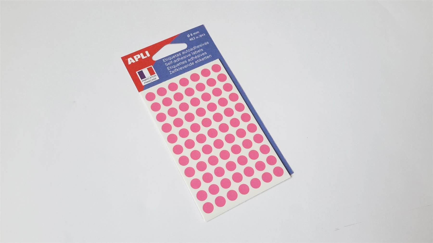 Sticker: Markierungspunkte, rosa, 8mm, 462 Stück – Nuovo e nell'imballaggio originale da St. Gallen venduto da cointec 1