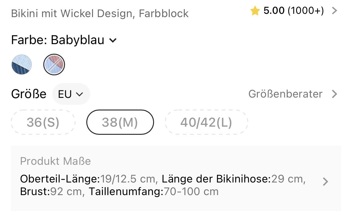 Shein Badekleider & Bikinis: SHEIN BIKINI GRÖSSE M – Neu und originalverpackt aus Rorschacherberg von drdupor 9
