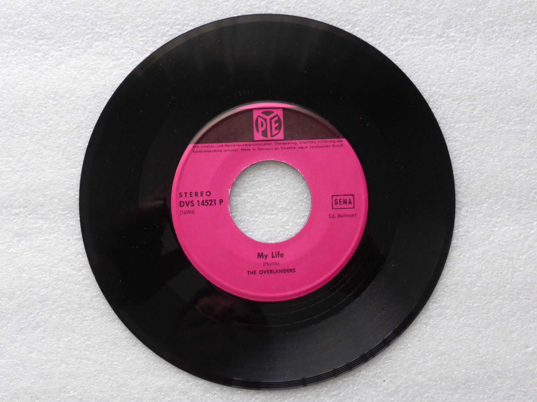 Dischi in vinile: Vinyl Single  THE OVERLANDERS – Usato da Küssnacht am Rigi venduto da Mondkinder 1