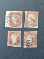 4mal One Penny Red 1841, Platte 75 und 76