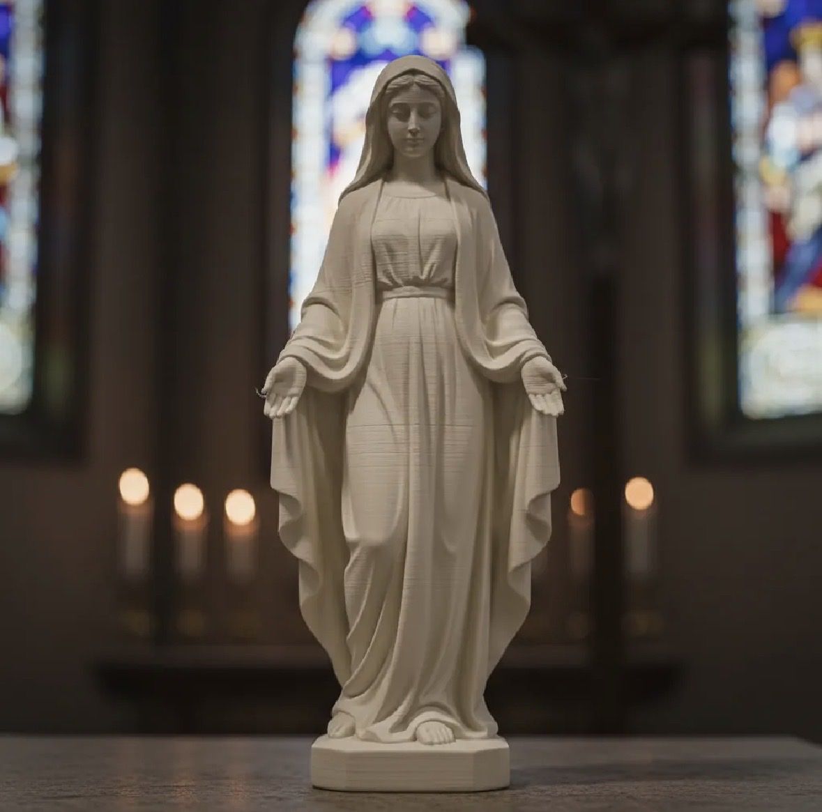 Statuette: Statues Vierge Marie – Nuovo e nell'imballaggio originale da Saxon venduto da Laboulangeriedel3D